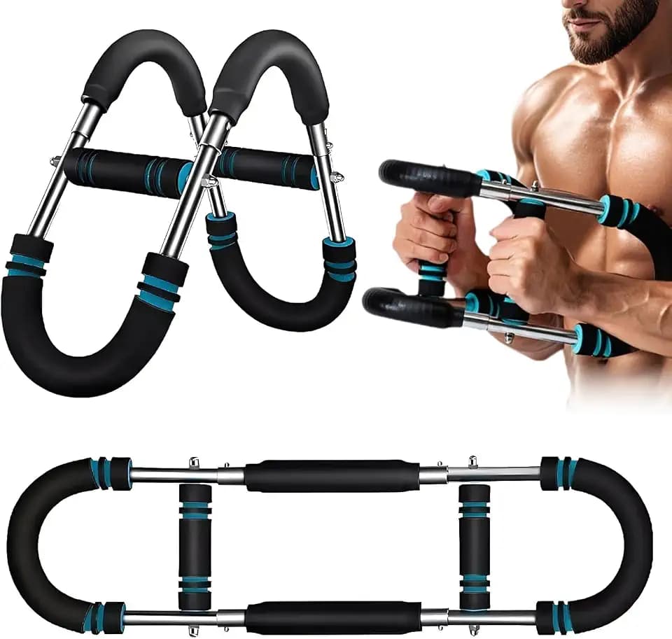 Shaker Twister Armtrainer, U-förmiger Twister-Armtrainer, Verstellbarer Brust-Expander, Oberschenkel-Master-Trainer, Körperstärke, Fitnessgerät, formt den perfekten Körper für Männer