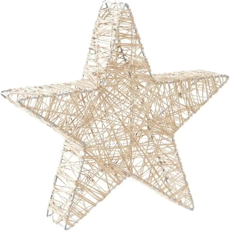 DKD Home Decor Leuchtende Dekoration der Marke, braun, aus Metall (34 x 7 x 34 cm)