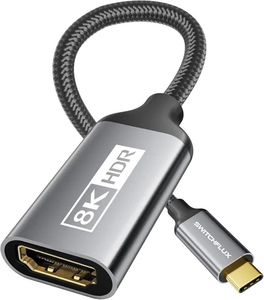 Unidirectional USB-C to HDMI 2.1 Adapter,8K@60Hz,4K@144Hz