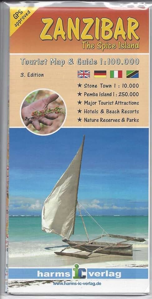 Zanzibar: Touristikkarte. 1:100000