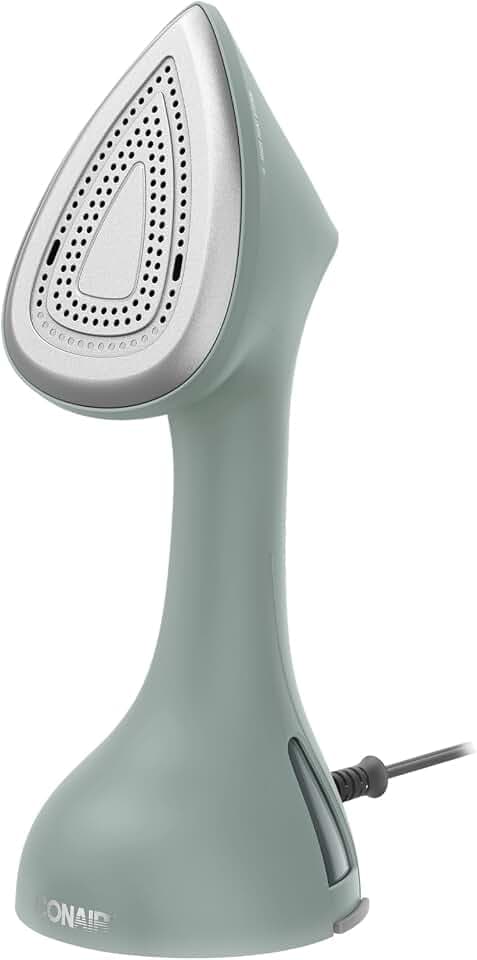 Conair 2-in-1 Iron and Garment Steamer, Aluminum Soleplate, 1700W, Green