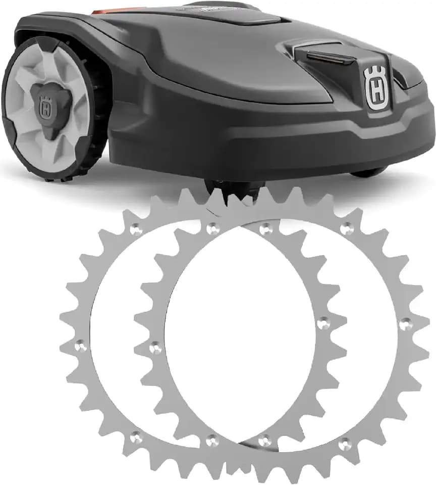 Mähroboter Spikes für Husqvarna Rasenmäher, 215 mm Spikes mit 12 Schrauben，Entgratet，Traktionsverbesserung für Mähroboter.