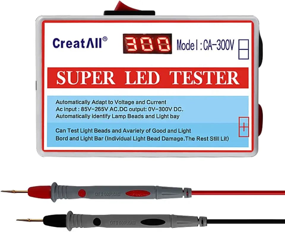 Weytoll Tester für TV-Hintergrundbeleuchtung, LED, AC 300 V, Lampe, Perlen, Lichtleiste für TV-Hintergrundbeleuchtung, Kapazitätstester, Diode, Spannung mit Schalter