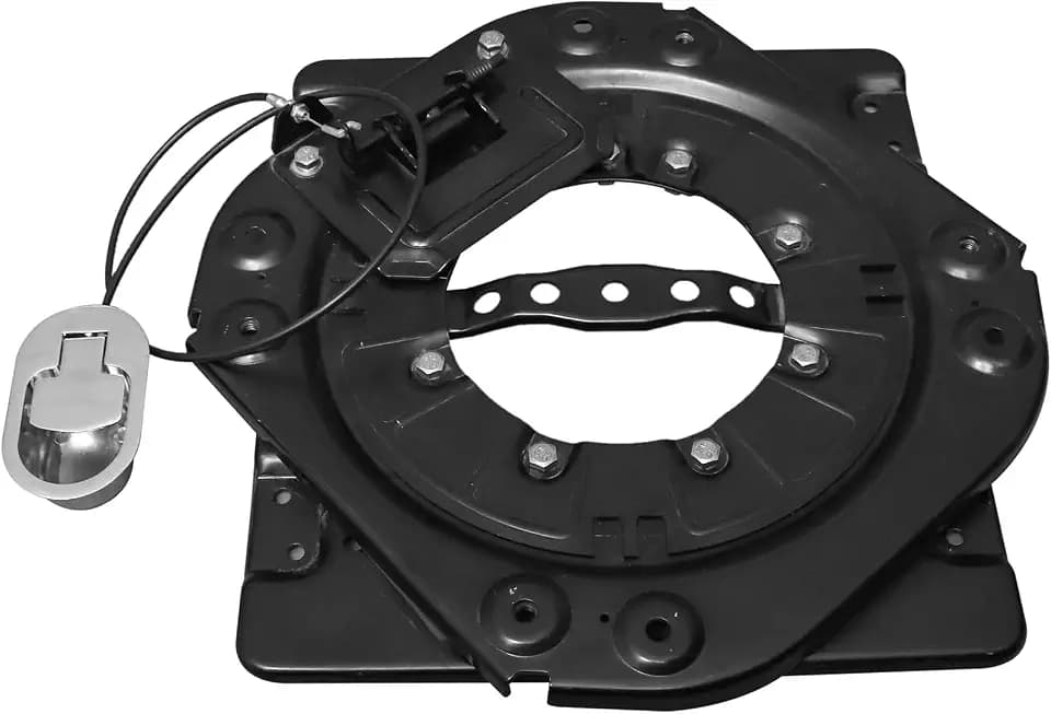 Heavy Duty Seat Swivel Base with Control Switch, 3.0mm Steel Plate Swivel Seat Base 360 Degree Rotatable for RV Van Camper Boat Truck Bus