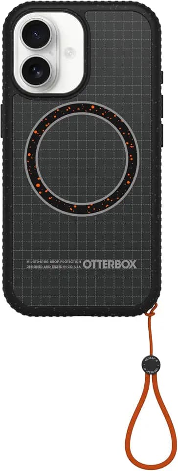 OtterBox Sole Series Phone Case for iPhone 16 - Midnight Circuit Black