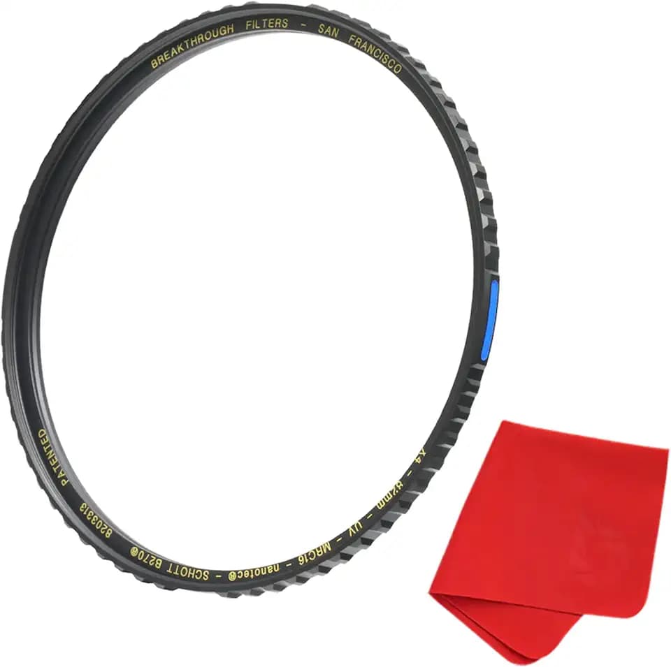 58mm X4 UV Filter for Camera Lenses - UV Protection Photography Filter with Lens Cloth - MRC16, Schott B270, Nano Coatings, Ultra-Slim, Weather-Sealed by Breakthrough Photography