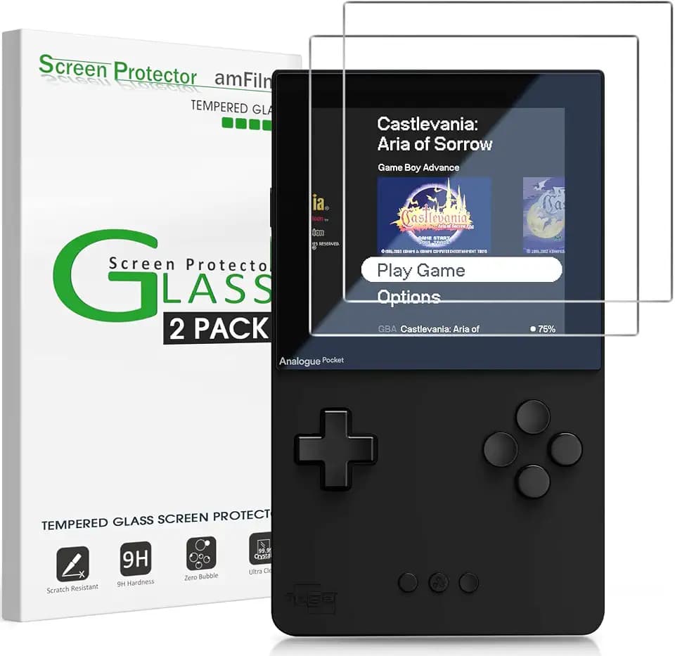 amFilm Screen Protector Compatible with analogue pocket
