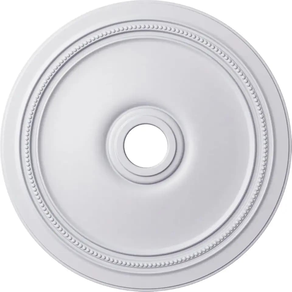 Ekena Millwork CM24DI Diane Ceiling Medallion, 24"OD x 3 5/8"ID x 1 1/4"P (Fits Canopies up to 6 1/4"), Factory Primed