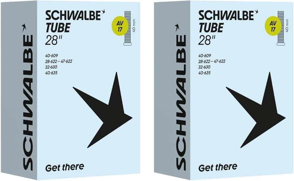 2X Schwalbe AV17 AV 17 Schlauch 28 x 1,2-1,75 28/47-622 28" Autoventil