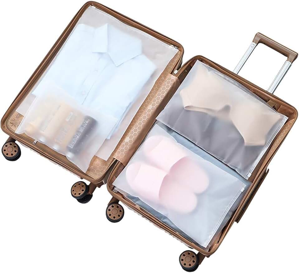 10 Reise Kleidung Wasserdicht Beutel, gefrostetem Kunststoff Zip Druckverschluss Seal Storage Taschen Number 6