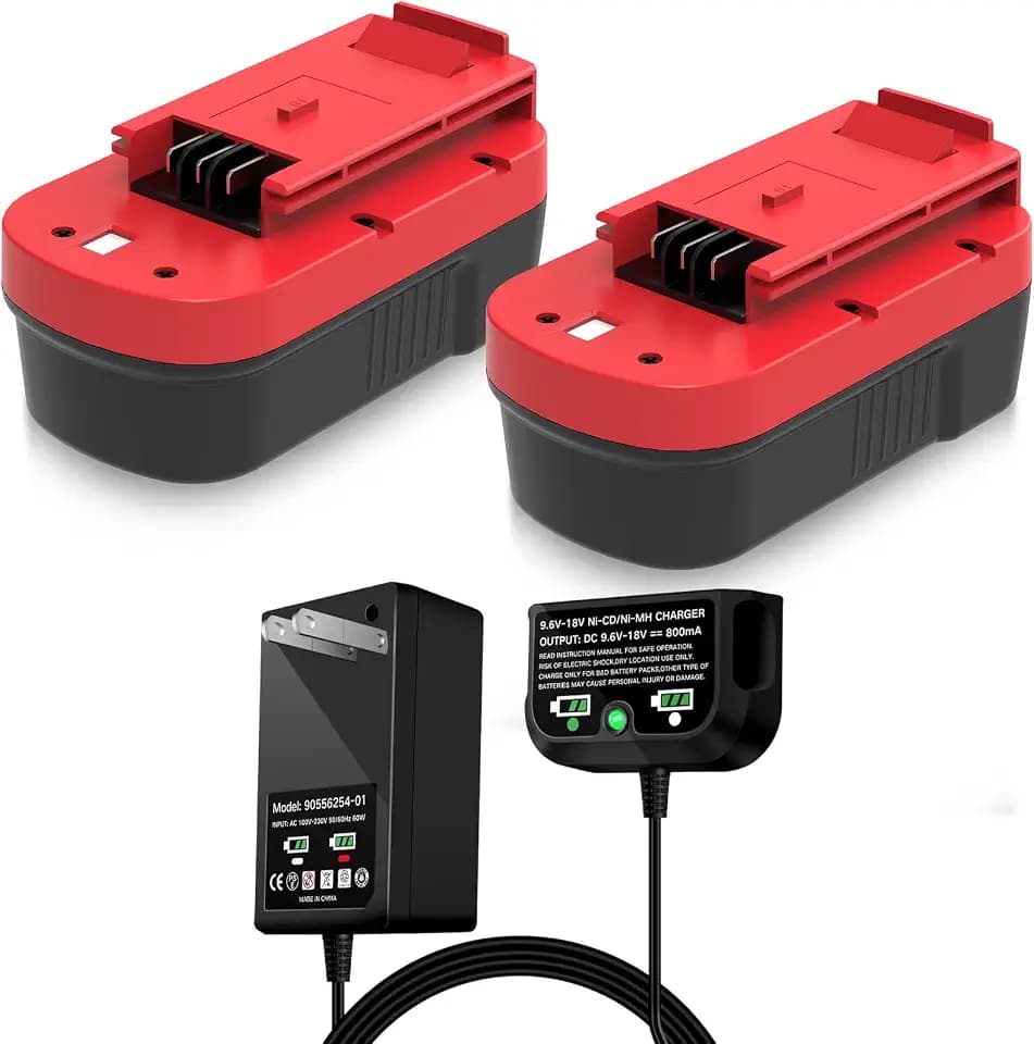 2Pack 4.5Ah Replacement for Black and Decker 18V Battery with Charger