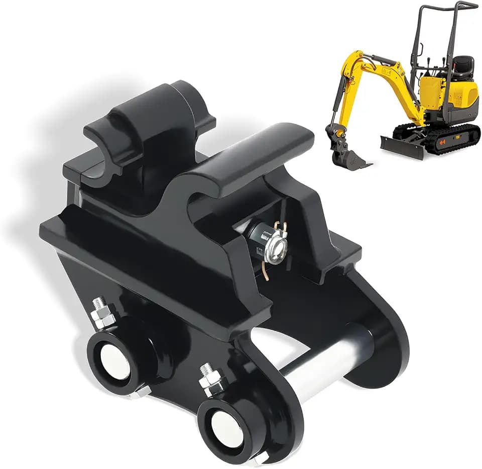 Mini Excavator Quick Hitch Coupler Compatible with 0.8-2.0 Ton