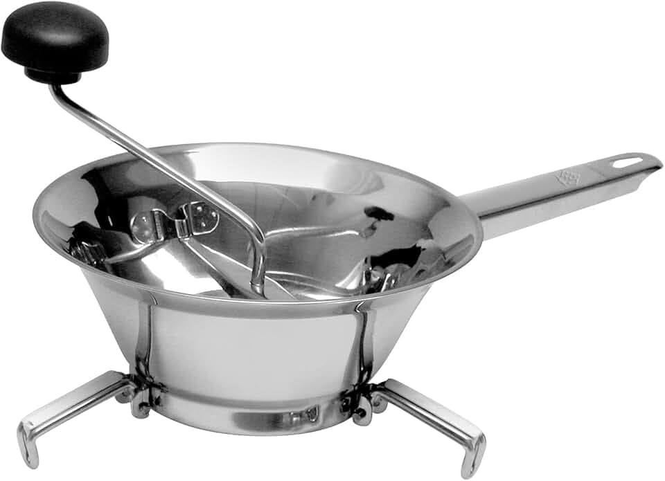 Home Trio Passiergerät mit 3 Scheiben, Edelstahl 24 cm