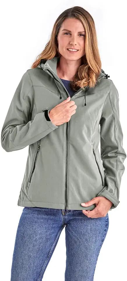 killtec Damen Softshelljacke mit Kapuze Damen Softshelljacke