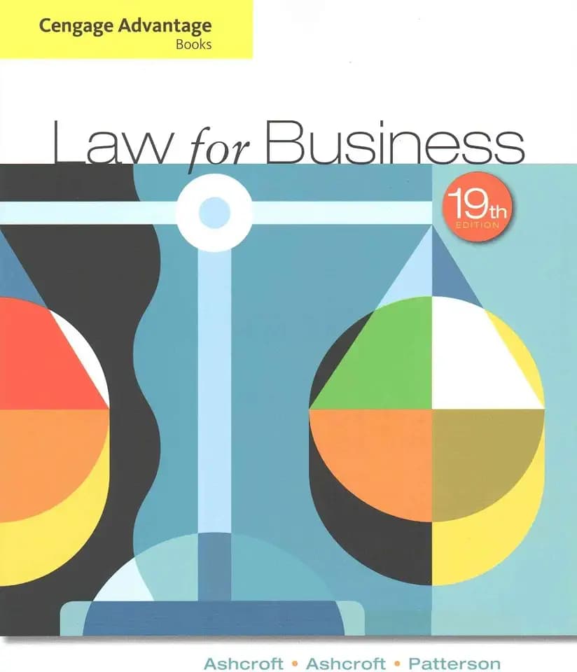 Cengage Advantage Books: Law for Business (MindTap Course List)
