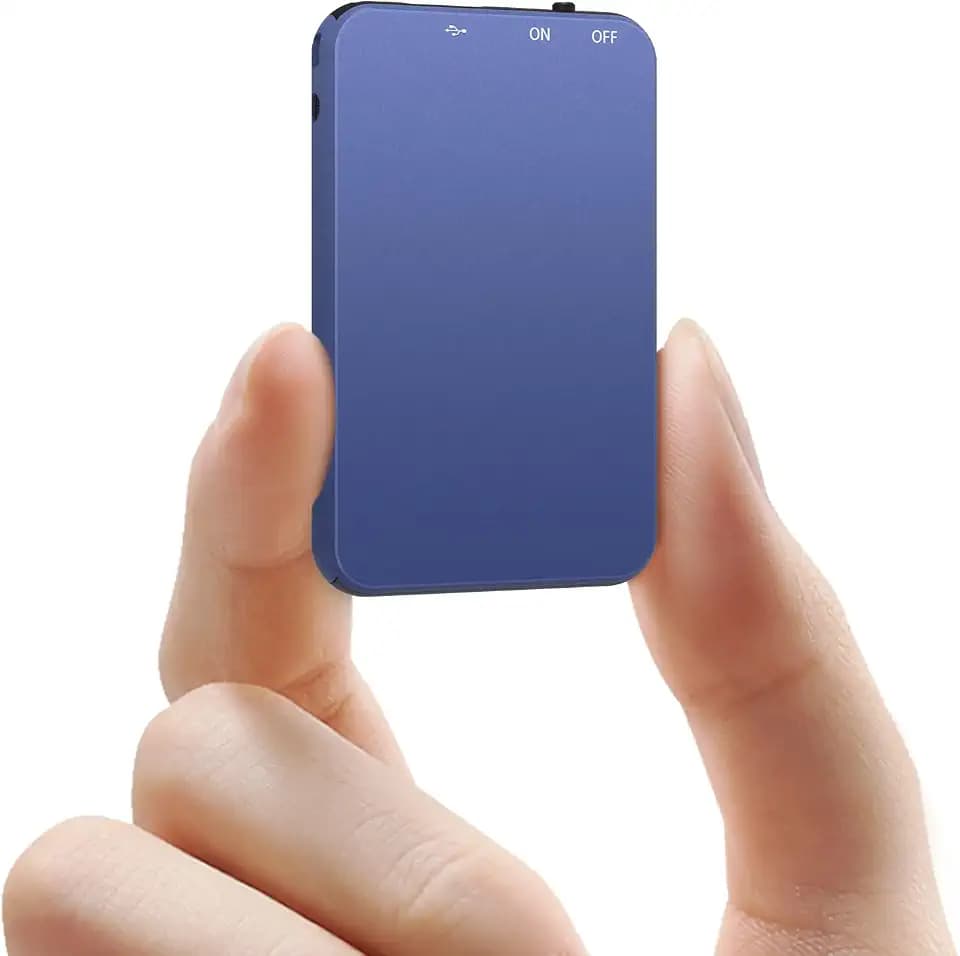 64GB Mini Diktiergerät, Vormooi Metall Diktiergerät mit Spracherkennung mit 40 Stunden Langer Batterielaufzeit, Nur 0,6 cm dick, Aufnahmegerät Voice Recorder für Kurse Konferenzen Vorlesung