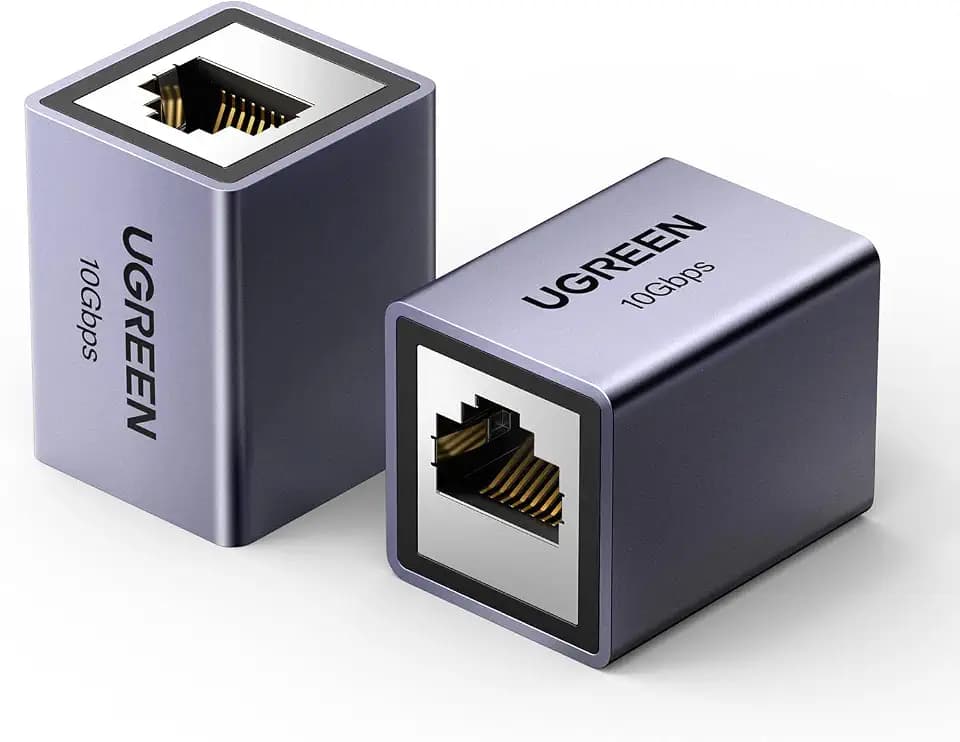 UGREEN Ethernet Coupler 10Gbps, 5Pack, Aluminum Alloy Shell, Space Grey
