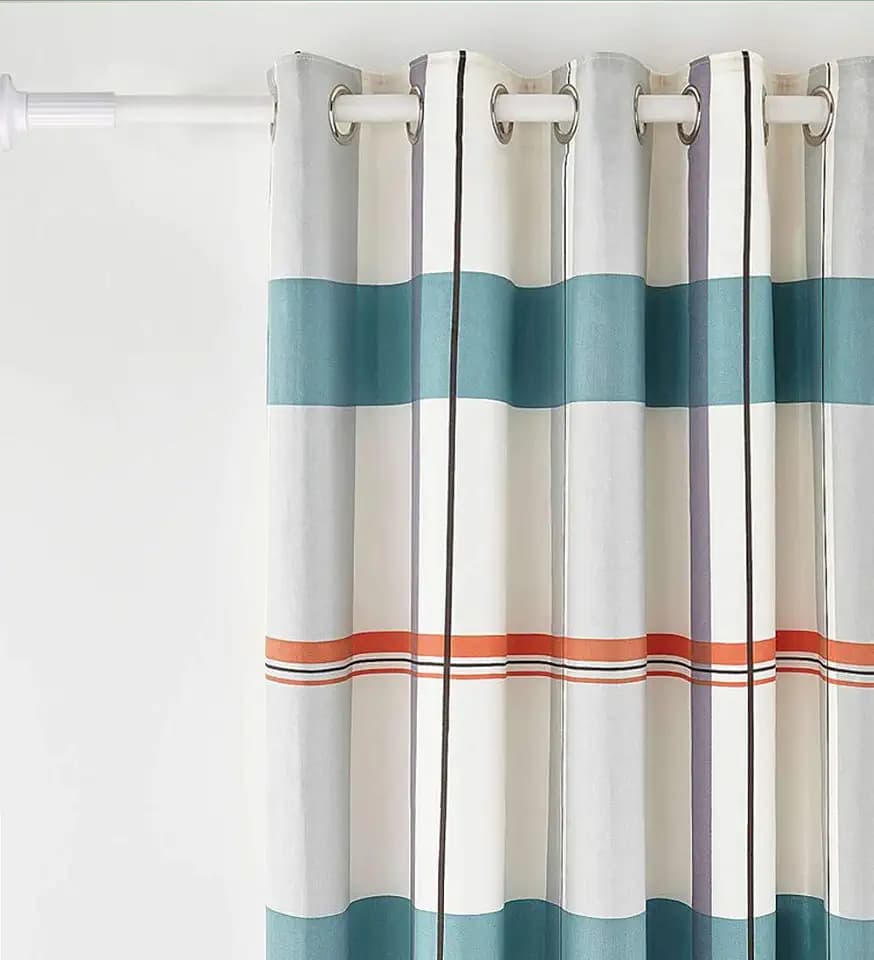 WHITNEY 178 cm-227 cm Extra Lange Gardinenstange, Kein Bohrer erforderlich Ausziehbare Gardinenstange aus Edelstahl Extra lange Spannvorhangstange für große Fenster, Duschraum