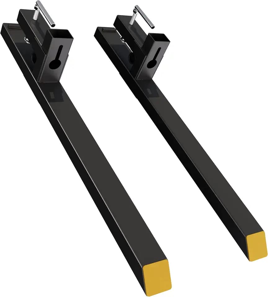 YITAMOTOR 60" Clamp on Pallet Forks, 4000lbs Skid Steer Tractor Bucket Fork
