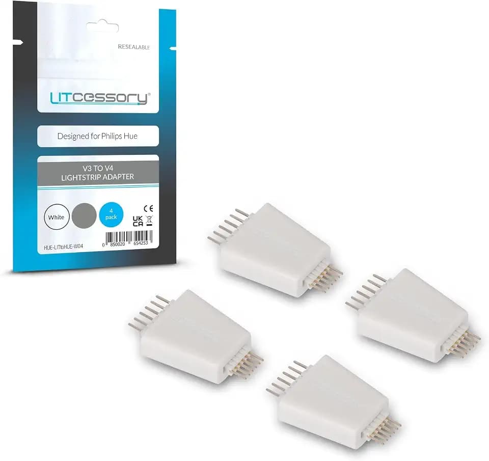 Litcessory V3 to V4 Lightstrip Adapter for Philips Hue Lightstrip Plus