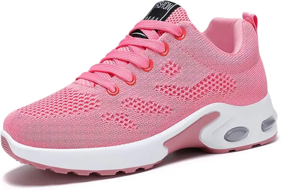 Padgene Womens Sneakers Air Cushion Running Shoes Lightweight Tennis Walking Shoes Mesh Breathable Gym Work Fashion Sneakers Athletic Comfortable Casual