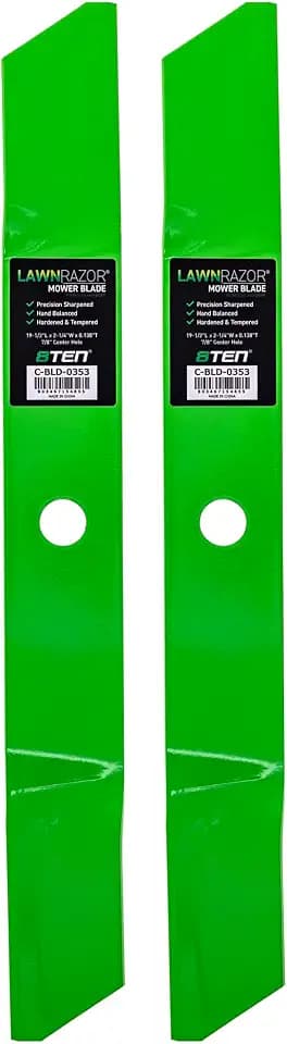 8TEN LawnRAZOR Blade for Murray 38502x98D 38501x50E 38 Inch Deck 094913E701MA 38 Inch Deck (Low Lift) 2 Pack