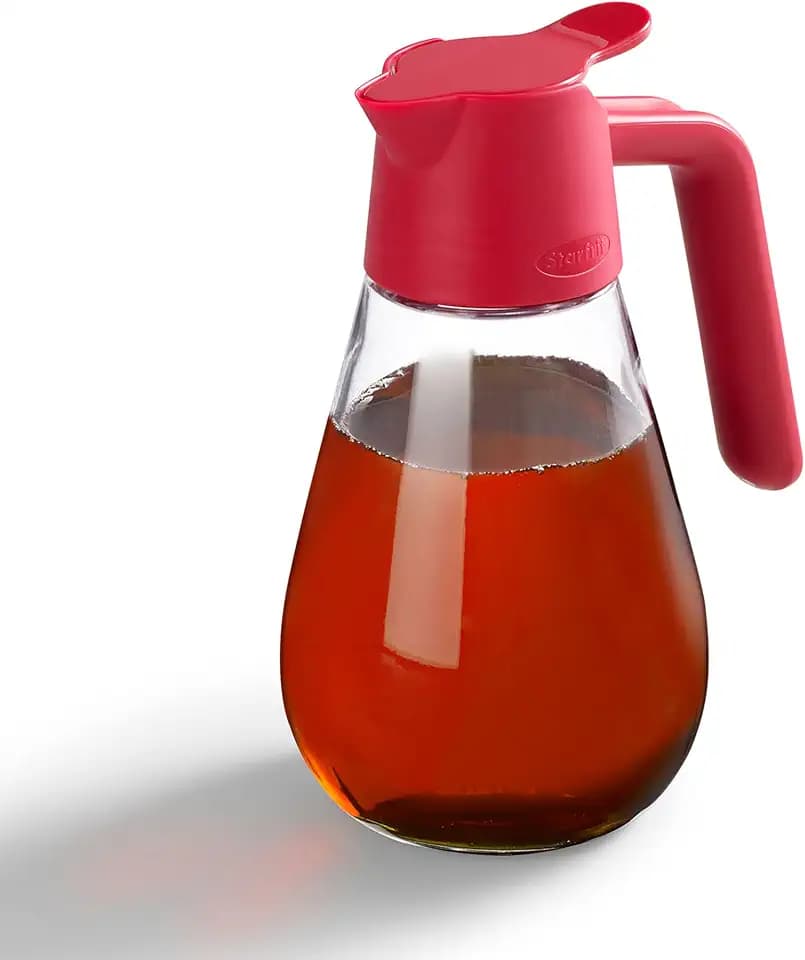 Starfrit Dripless Syrup Dispenser, 600ml, Silicone Seal, Dishwasher Safe