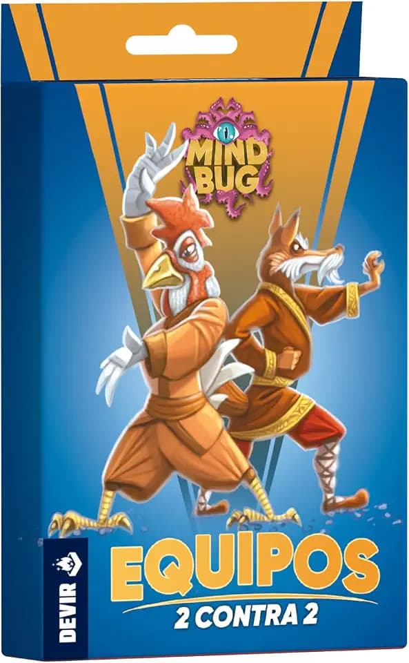 Devir Mindbug Team 2 gegen 2, Erweiterung für 4 Spieler – Strategisches Kartenspiel, mit neuen Kreaturen und Mindfrog-Karten, kompatibel mit Mindbug Original (BGMBMAT5)