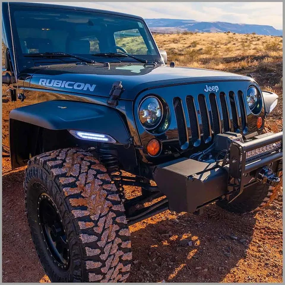 TrailMods 2 Pair Removable Fender Flares for Jeep Wrangler JK JKU 2007–2017
