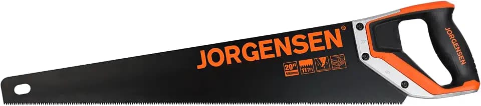 JORGENSEN 20-Inch Hand Saw, 11 TPI Coarse Blade for Wood Cutting