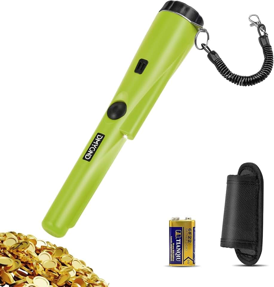 Dmyond Metal Detector Pinpointer, Professional Waterproof with 9V Battery