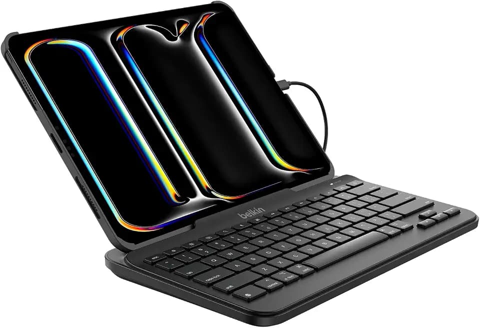 Belkin B2B130 Wired Tablet Keyboard with Stand and Lightning Connector for iPad