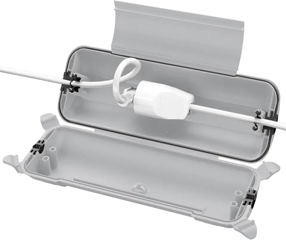 RESTMO Wasserdichte Kabelbox Outdoor, Steckerschutz für Verlängerungskabel