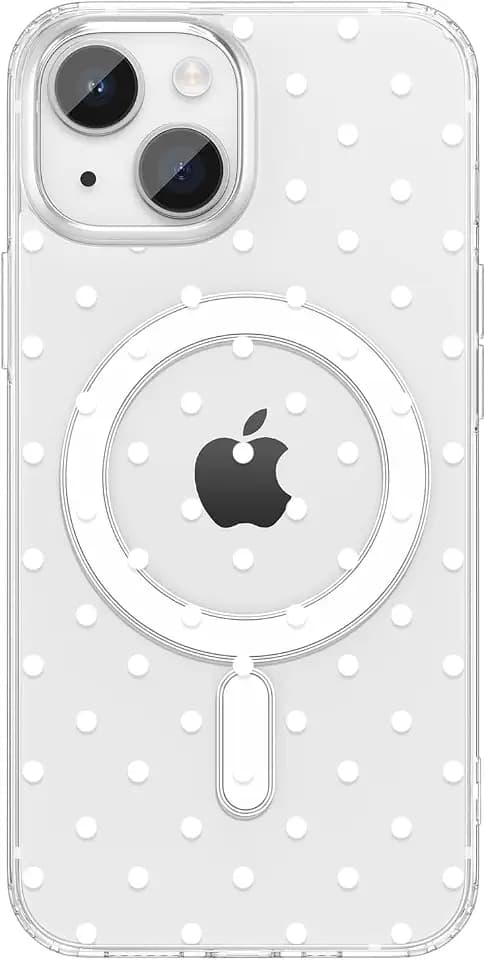 ZTOFERA Cute Polka Dot Case for iPhone 13/14 6.1",White Dot