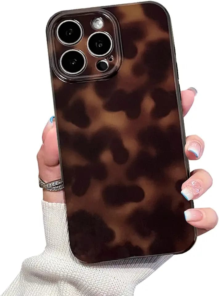 Cute Phone Case for iPhone 16 Pro Max Case Cheetah Leopard Print