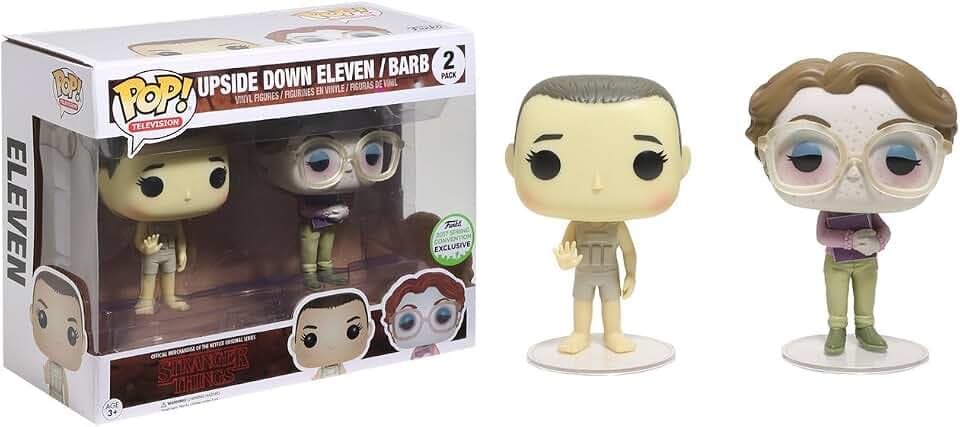 FunKo Set aus 2 POP!-Figuren, Stranger Things „Upside Down Eleven/Barb“, ECCC 2017, Exklusiv