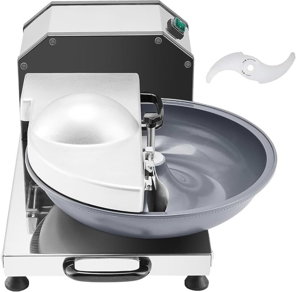 VEVOR Küchenmaschine Gemüsezerkleinerer 3000 U/min Küchenmaschine aus lebensmittelechtem Edelstahl mit S-förmiger Klinge, multifunktional zum Zerkleinern von Gemüse Obst Getreide Nüssen