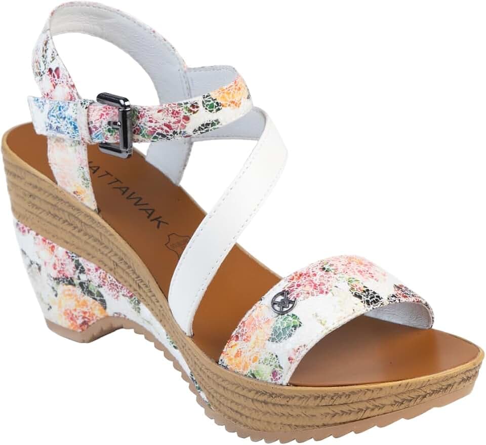 CHATTAWAK Damen 18hmaellefblanc 39 Sandale mit Absatz, F: Weiß EU