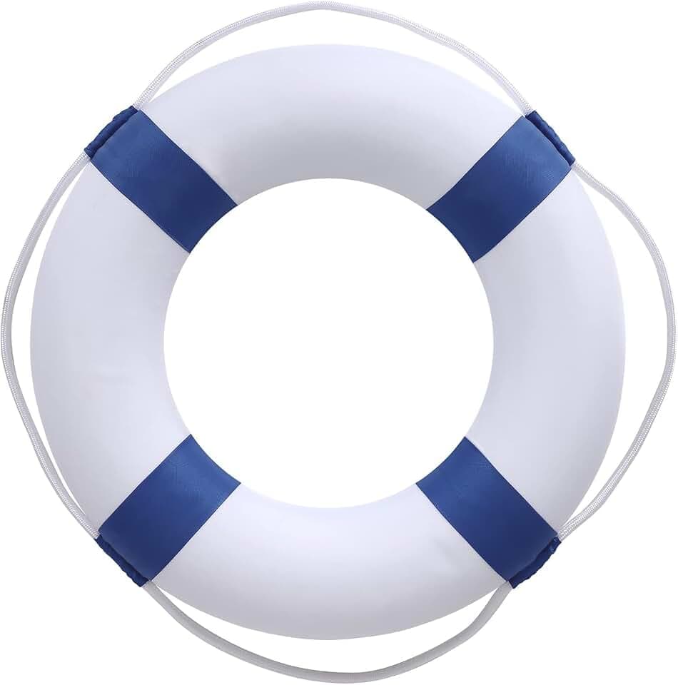 20 Inch / 50cm Pool Safety Life Preserver Throw Ring Buoy