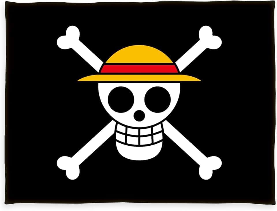 Herding Wellsoft-Flauschdecke One Piece, Totenkopf-Design, 150 x 200 cm, Polyester