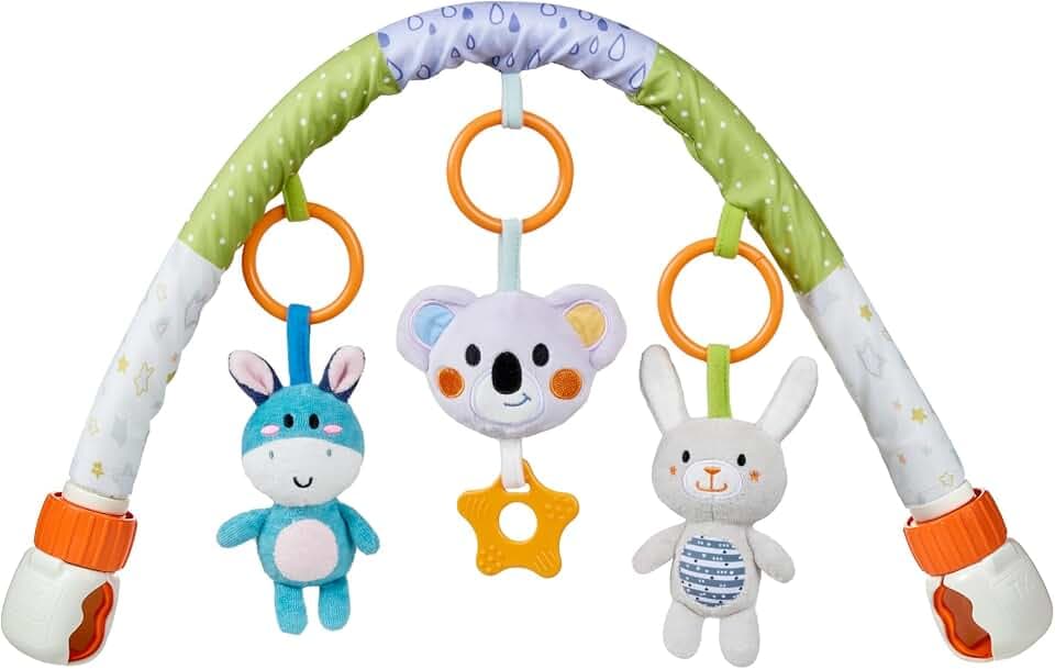 TUMAMA Baby Stroller Arch Toy, Cute Animal Car Seat Arch Toy
