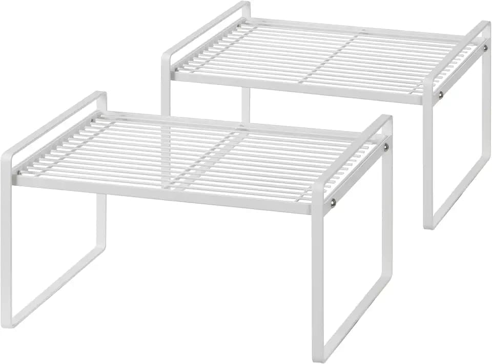 Shantton Cabinet Shelf Organizer, Pantry Shelf Rack, White 13.1x10.6x7.3