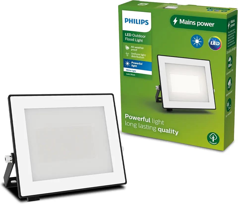 PHILIPS Lois Outdoor Flutlichtstrahler, Außenbeleuchtung, Schwarz