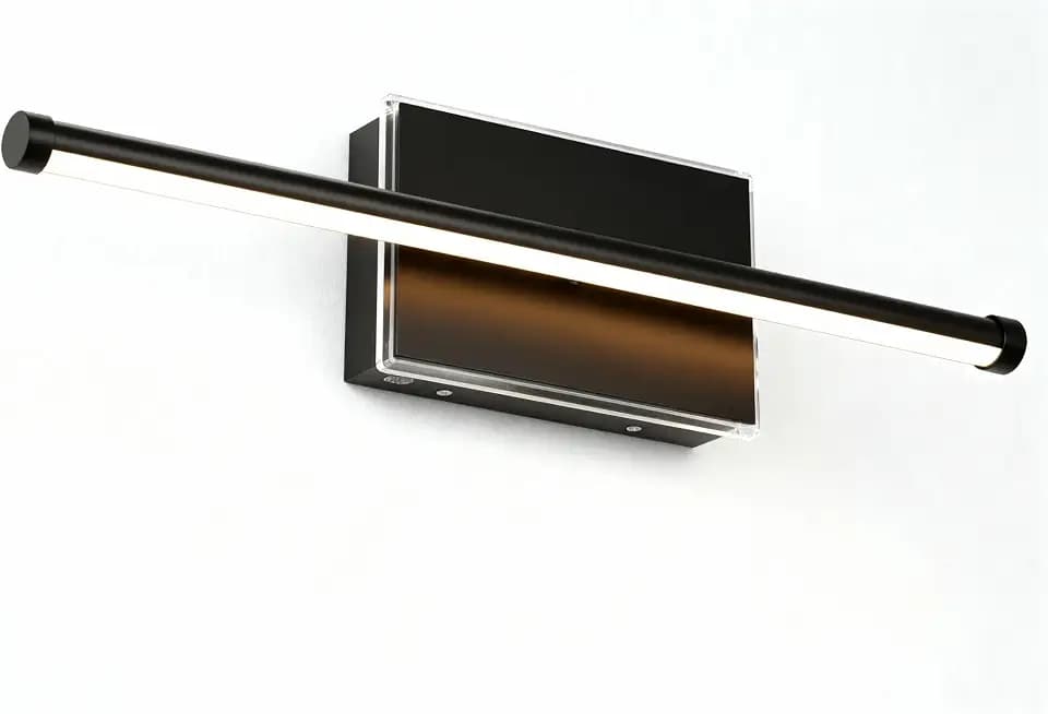 20-Inch Smart LED Vanity Light Bar | Dual Light Source (10W Main/3W Motion Sensor) | 4 Switch Modes (Incl. Night Light) | 3000K, 1040LM, CRI 90+, Dimmable, ETL (Matte Black)