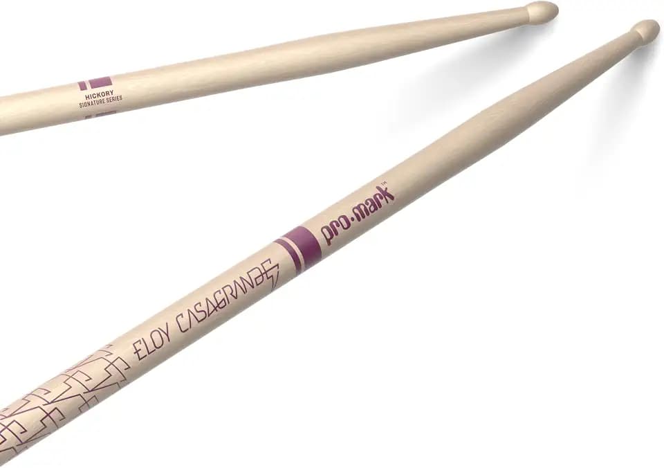 ProMark Eloy Casagrande Raw Hickory Drumsticks, Wood Tip