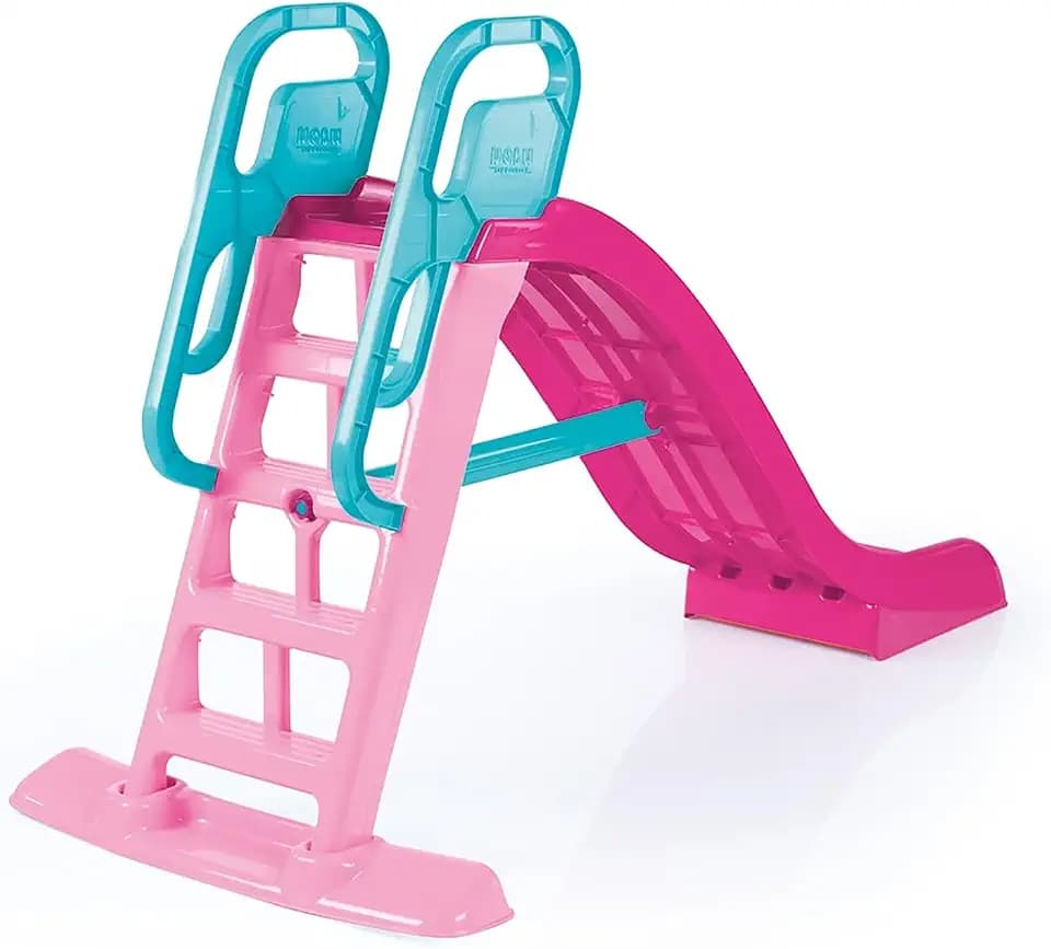DOLU: Big Splash Slide: Unicorn Pink & Blue - Waterslide Hose Attachment, Indoor/Outdoor, Plastic Playground Equipment, 74.4 x 33.5 x 44.9, Kids 3+