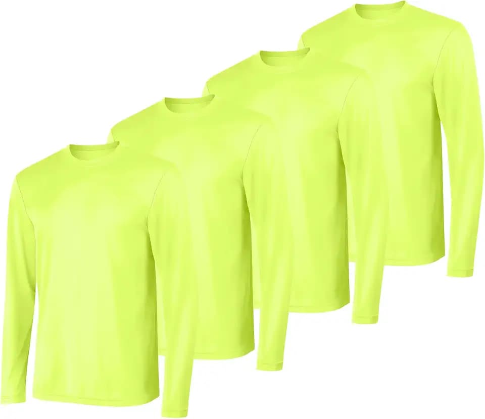 Hanes Sport Men's Long-Sleeve T-Shirt Pack, Cool DRI Moisture-Wicking Performance T-Shirts, Performance Tee, 2-Pack