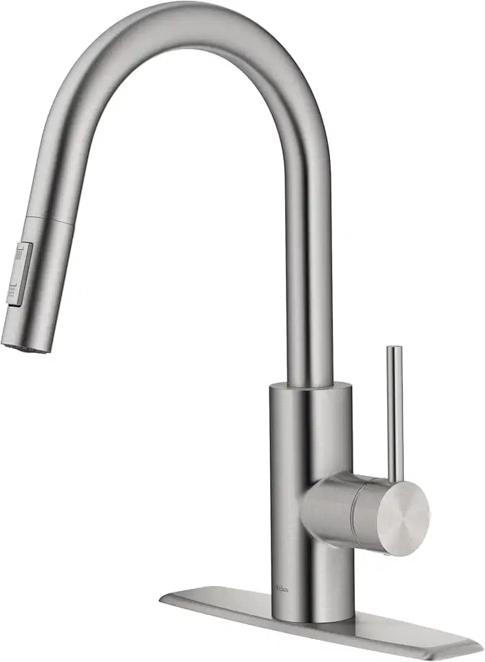 KRAUS Spot Free Stainless Steel Pull Down Kitchen Faucet KPF-2620SFS