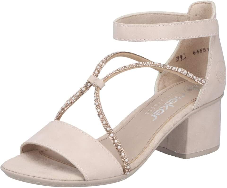 Rieker Damen 64654 Riemchen Sandaletten