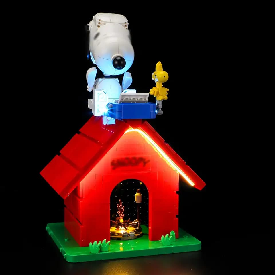 Vaodest LED Light Set Compatible with Lego 21368 Peanuts: Snoopy's Doghouse Set,Design and Configuration for Model 21368(Led Light Only, Not Building Block Kit)